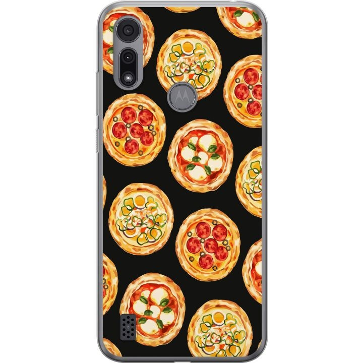 Mobildeksel til Motorola Moto E6i med Pizza motiv i gruppen SMARTTELEFON & NETTBRETT / Mobilbeskyttelse / Motorola hos TP E-commerce Nordic AB (A54354)