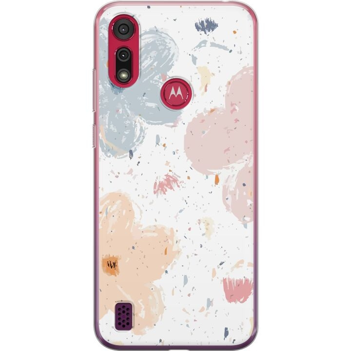 Mobildeksel til Motorola Moto E6s (2020) med Blomster motiv i gruppen SMARTTELEFON & NETTBRETT / Mobilbeskyttelse / Motorola hos TP E-commerce Nordic AB (A54380)