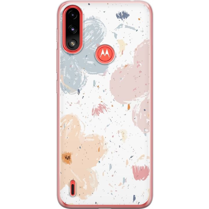 Mobildeksel til Motorola Moto E7 Power med Blomster motiv i gruppen SMARTTELEFON & NETTBRETT / Mobilbeskyttelse / Motorola hos TP E-commerce Nordic AB (A54461)