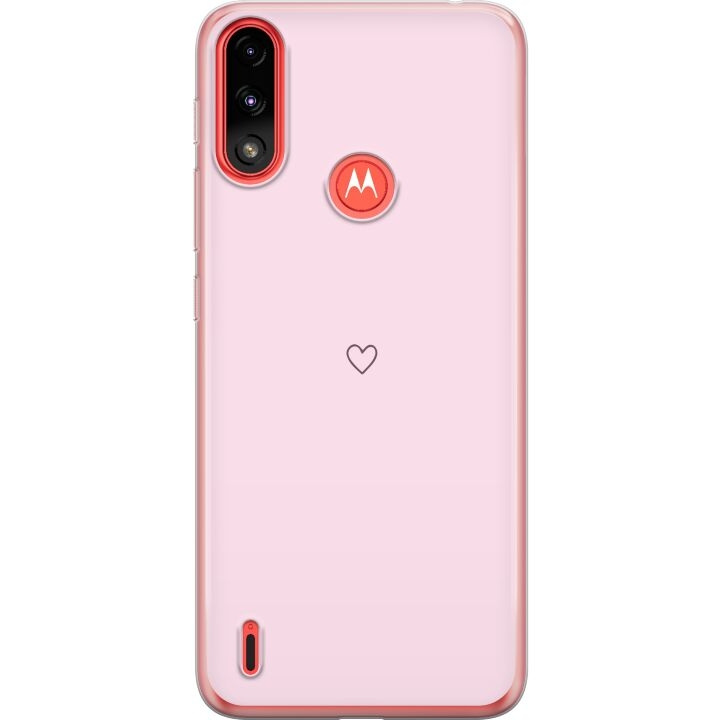 Mobildeksel til Motorola Moto E7 Power med Hjerte motiv i gruppen SMARTTELEFON & NETTBRETT / Mobilbeskyttelse / Motorola hos TP E-commerce Nordic AB (A54468)