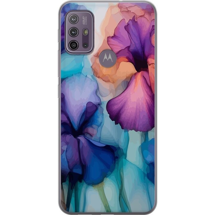 Mobildeksel til Motorola Moto G10 med Magiske blomster motiv i gruppen SMARTTELEFON & NETTBRETT / Mobilbeskyttelse / Motorola hos TP E-commerce Nordic AB (A54587)