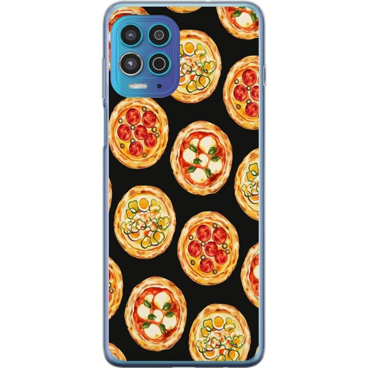 Mobildeksel til Motorola Moto G100 med Pizza motiv i gruppen SMARTTELEFON & NETTBRETT / Mobilbeskyttelse / Motorola hos TP E-commerce Nordic AB (A54624)