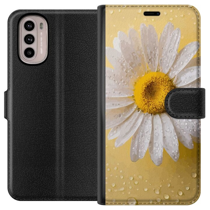 Lommeboketui til Motorola Moto G31 med Porselensblomst motiv i gruppen SMARTTELEFON & NETTBRETT / Mobilbeskyttelse / Motorola hos TP E-commerce Nordic AB (A54881)