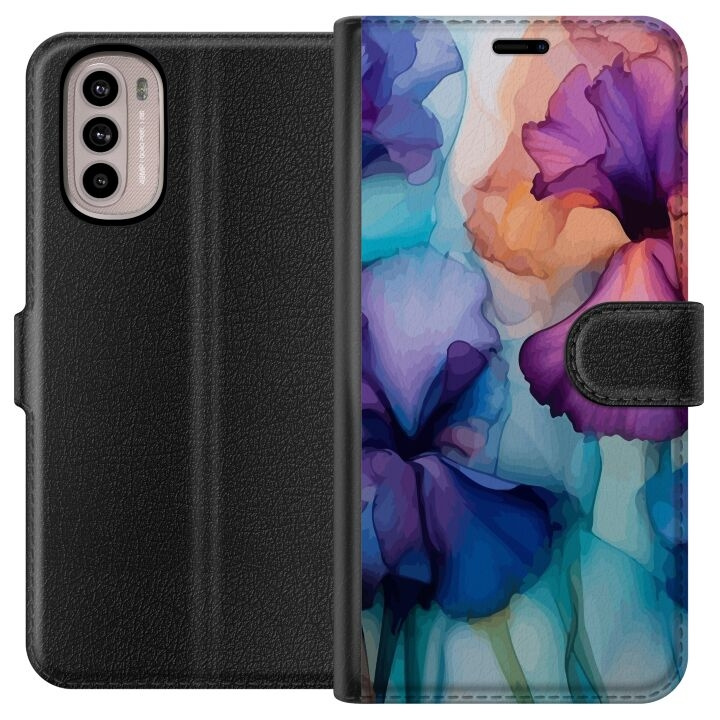 Lommeboketui til Motorola Moto G31 med Magiske blomster motiv i gruppen SMARTTELEFON & NETTBRETT / Mobilbeskyttelse / Motorola hos TP E-commerce Nordic AB (A54884)