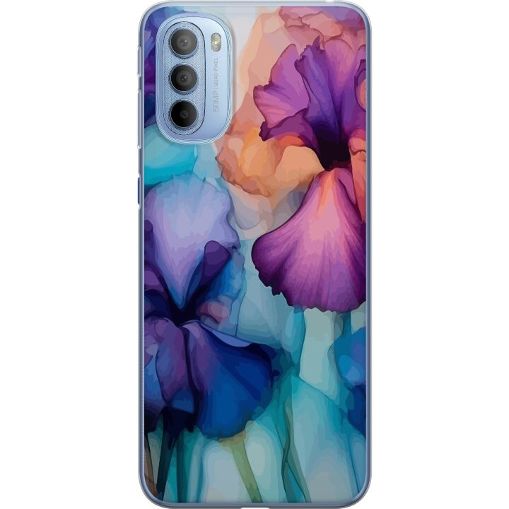 Mobildeksel til Motorola Moto G31 med Magiske blomster motiv i gruppen SMARTTELEFON & NETTBRETT / Mobilbeskyttelse / Motorola hos TP E-commerce Nordic AB (A54911)