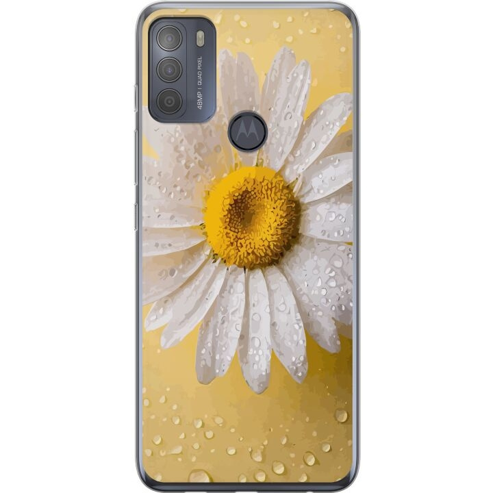 Mobildeksel til Motorola Moto G50 med Porselensblomst motiv i gruppen SMARTTELEFON & NETTBRETT / Mobilbeskyttelse / Motorola hos TP E-commerce Nordic AB (A55043)