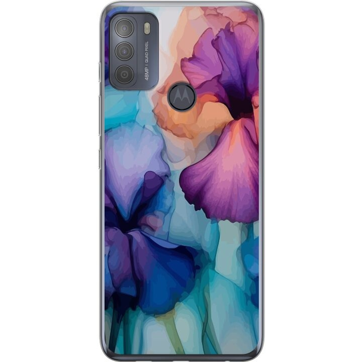 Mobildeksel til Motorola Moto G50 med Magiske blomster motiv i gruppen SMARTTELEFON & NETTBRETT / Mobilbeskyttelse / Motorola hos TP E-commerce Nordic AB (A55046)