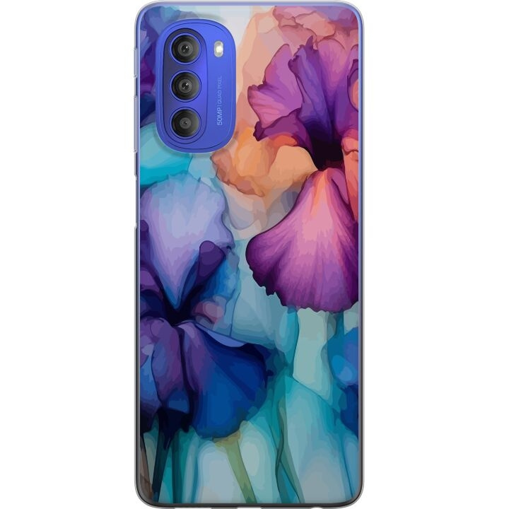 Mobildeksel til Motorola Moto G51 5G med Magiske blomster motiv i gruppen SMARTTELEFON & NETTBRETT / Mobilbeskyttelse / Motorola hos TP E-commerce Nordic AB (A55073)