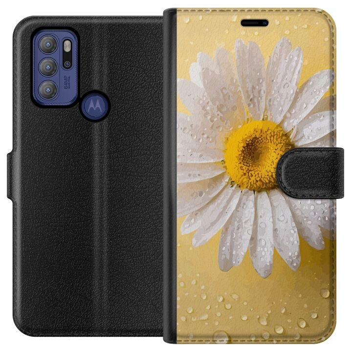 Lommeboketui til Motorola Moto G60S med Porselensblomst motiv i gruppen SMARTTELEFON & NETTBRETT / Mobilbeskyttelse / Motorola hos TP E-commerce Nordic AB (A55178)