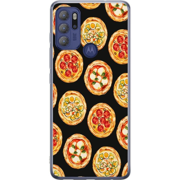 Mobildeksel til Motorola Moto G60S med Pizza motiv i gruppen SMARTTELEFON & NETTBRETT / Mobilbeskyttelse / Motorola hos TP E-commerce Nordic AB (A55218)