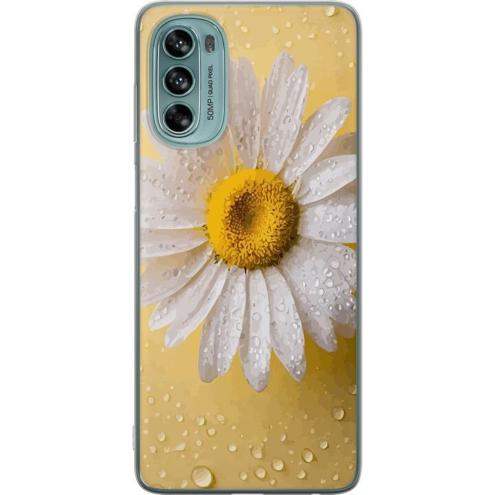 Mobildeksel til Motorola Moto G62 5G med Porselensblomst motiv i gruppen SMARTTELEFON & NETTBRETT / Mobilbeskyttelse / Motorola hos TP E-commerce Nordic AB (A55232)