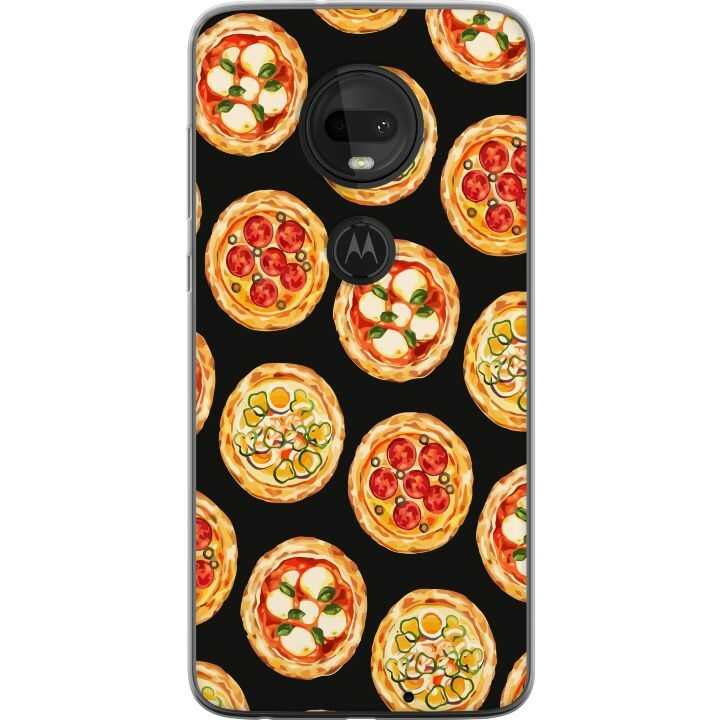 Mobildeksel til Motorola Moto G7 med Pizza motiv i gruppen SMARTTELEFON & NETTBRETT / Mobilbeskyttelse / Motorola hos TP E-commerce Nordic AB (A55272)