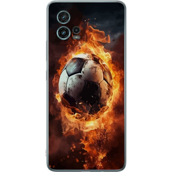 Mobildeksel til Motorola Moto G72 med Fotball motiv i gruppen SMARTTELEFON & NETTBRETT / Mobilbeskyttelse / Motorola hos TP E-commerce Nordic AB (A55361)