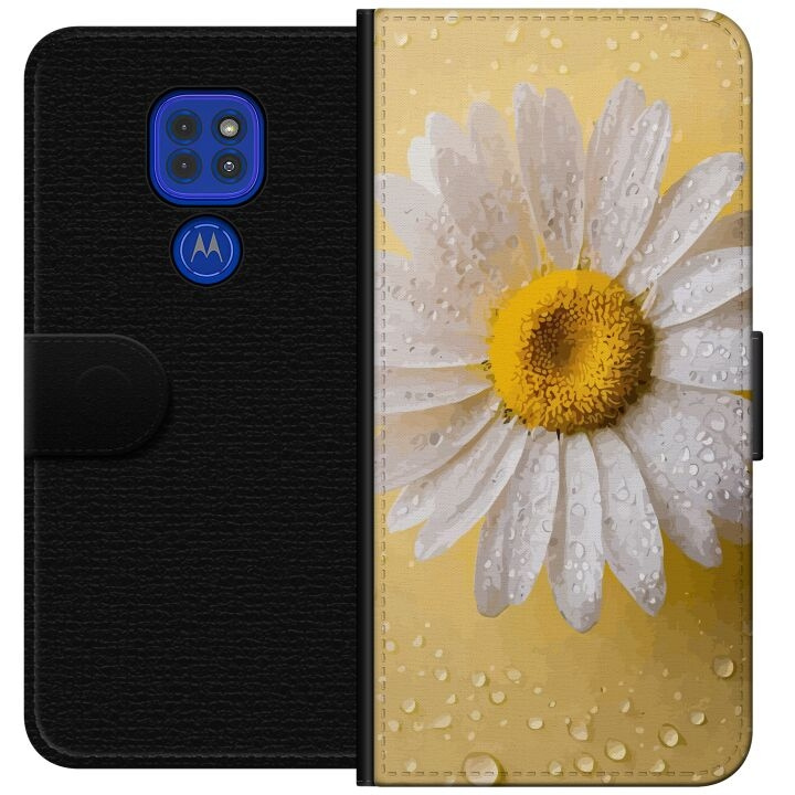 Lommeboketui til Motorola Moto G9 Play med Porselensblomst motiv i gruppen SMARTTELEFON & NETTBRETT / Mobilbeskyttelse / Motorola hos TP E-commerce Nordic AB (A55583)