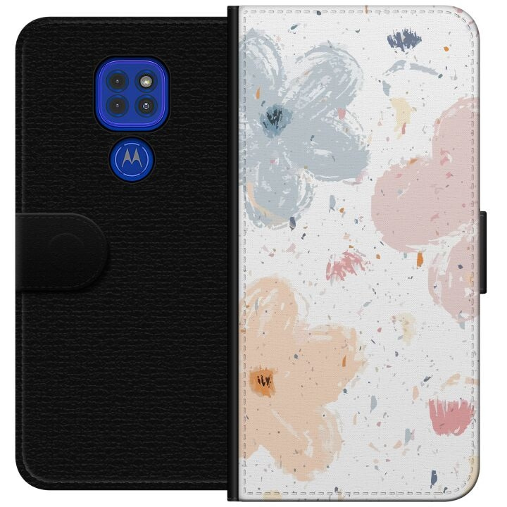 Lommeboketui til Motorola Moto G9 Play med Blomster motiv i gruppen SMARTTELEFON & NETTBRETT / Mobilbeskyttelse / Motorola hos TP E-commerce Nordic AB (A55595)