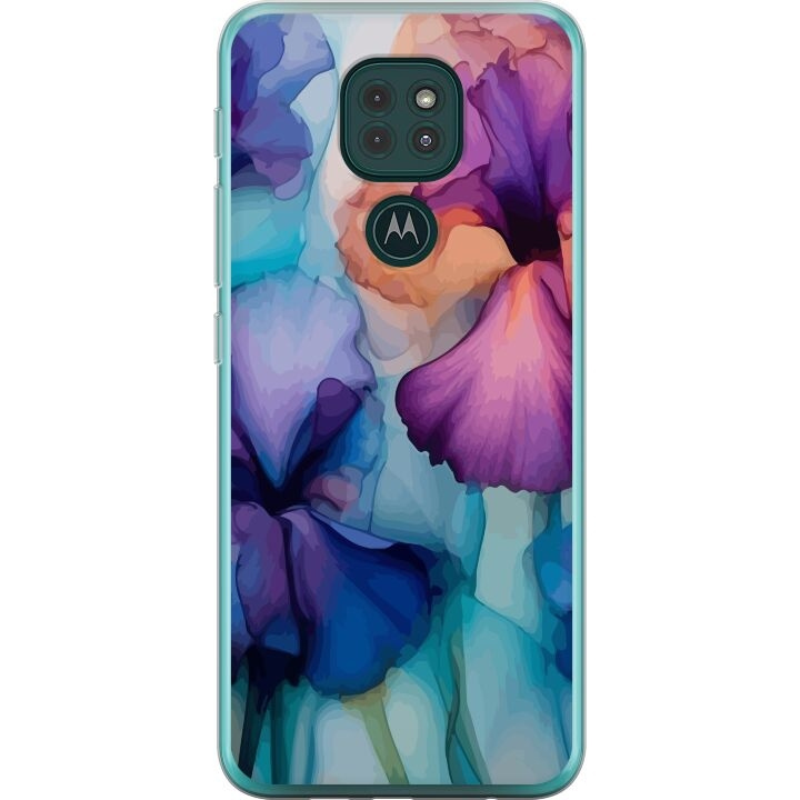 Mobildeksel til Motorola Moto G9 Play med Magiske blomster motiv i gruppen SMARTTELEFON & NETTBRETT / Mobilbeskyttelse / Motorola hos TP E-commerce Nordic AB (A55613)