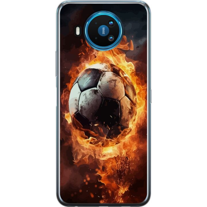 Mobildeksel til Nokia 8.3 5G med Fotball motiv i gruppen SMARTTELEFON & NETTBRETT / Mobilbeskyttelse / Nokia/Microsoft hos TP E-commerce Nordic AB (A55820)