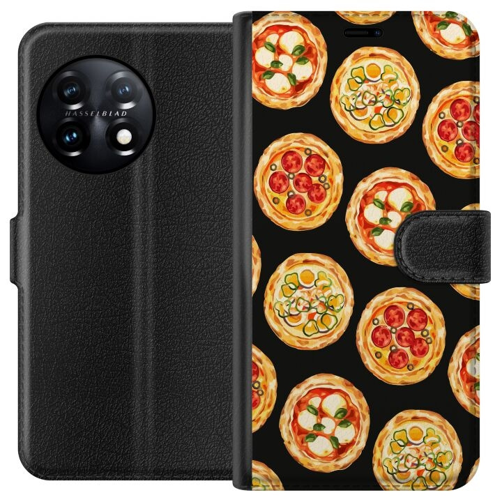 Lommeboketui til OnePlus 11 med Pizza motiv i gruppen SMARTTELEFON & NETTBRETT / Mobilbeskyttelse / OnePlus hos TP E-commerce Nordic AB (A56406)