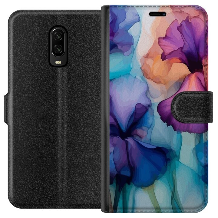 Lommeboketui til OnePlus 6T med Magiske blomster motiv i gruppen SMARTTELEFON & NETTBRETT / Mobilbeskyttelse / OnePlus hos TP E-commerce Nordic AB (A56531)