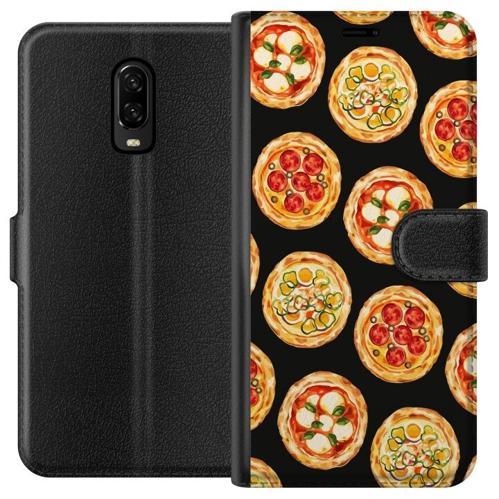 Lommeboketui til OnePlus 6T med Pizza motiv i gruppen SMARTTELEFON & NETTBRETT / Mobilbeskyttelse / OnePlus hos TP E-commerce Nordic AB (A56541)