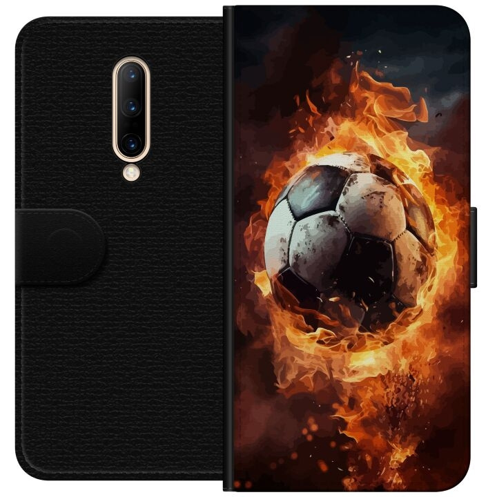 Lommeboketui til OnePlus 7 Pro med Fotball motiv i gruppen SMARTTELEFON & NETTBRETT / Mobilbeskyttelse / OnePlus hos TP E-commerce Nordic AB (A56657)