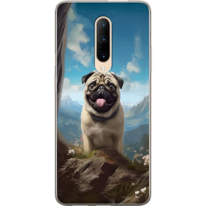 Mobildeksel til OnePlus 7 Pro med Glad Hund motiv i gruppen SMARTTELEFON & NETTBRETT / Mobilbeskyttelse / OnePlus hos TP E-commerce Nordic AB (A56681)