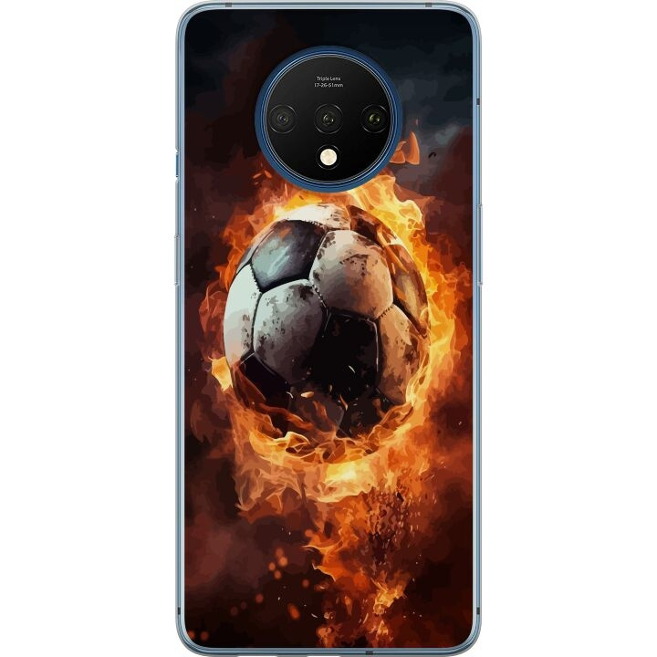 Mobildeksel til OnePlus 7T med Fotball motiv i gruppen SMARTTELEFON & NETTBRETT / Mobilbeskyttelse / OnePlus hos TP E-commerce Nordic AB (A56738)