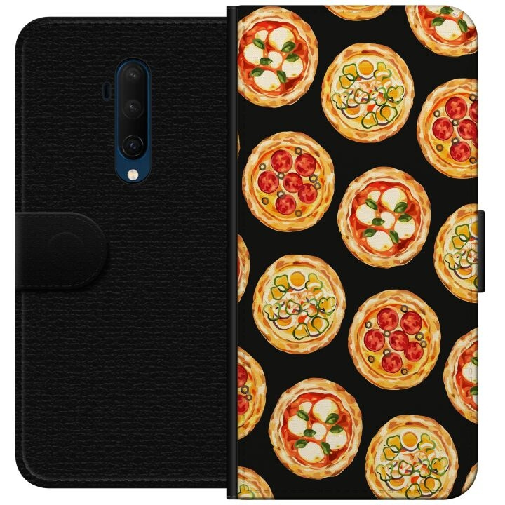 Lommeboketui til OnePlus 7T Pro med Pizza motiv i gruppen SMARTTELEFON & NETTBRETT / Mobilbeskyttelse / OnePlus hos TP E-commerce Nordic AB (A56757)