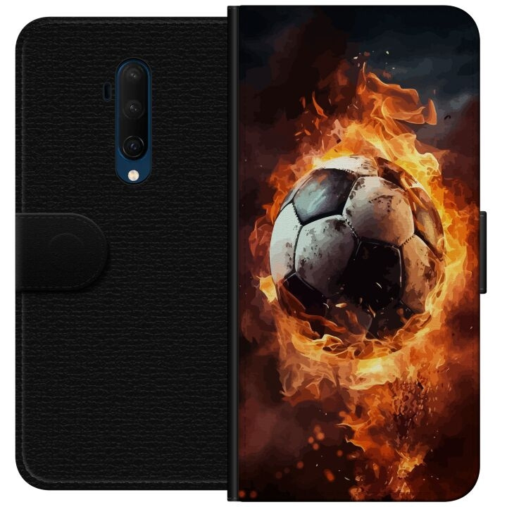 Lommeboketui til OnePlus 7T Pro med Fotball motiv i gruppen SMARTTELEFON & NETTBRETT / Mobilbeskyttelse / OnePlus hos TP E-commerce Nordic AB (A56765)