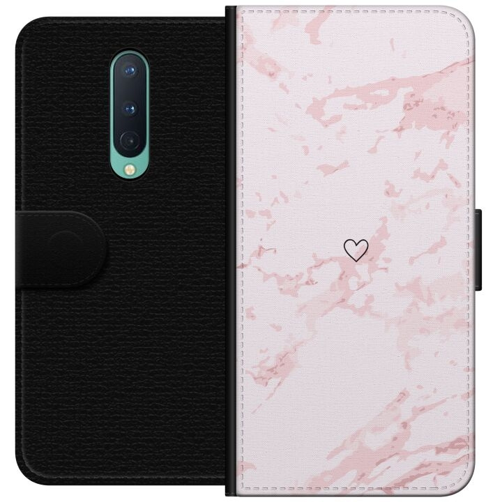 Lommeboketui til OnePlus 8 med Rosa Hjerte motiv i gruppen SMARTTELEFON & NETTBRETT / Mobilbeskyttelse / OnePlus hos TP E-commerce Nordic AB (A56821)