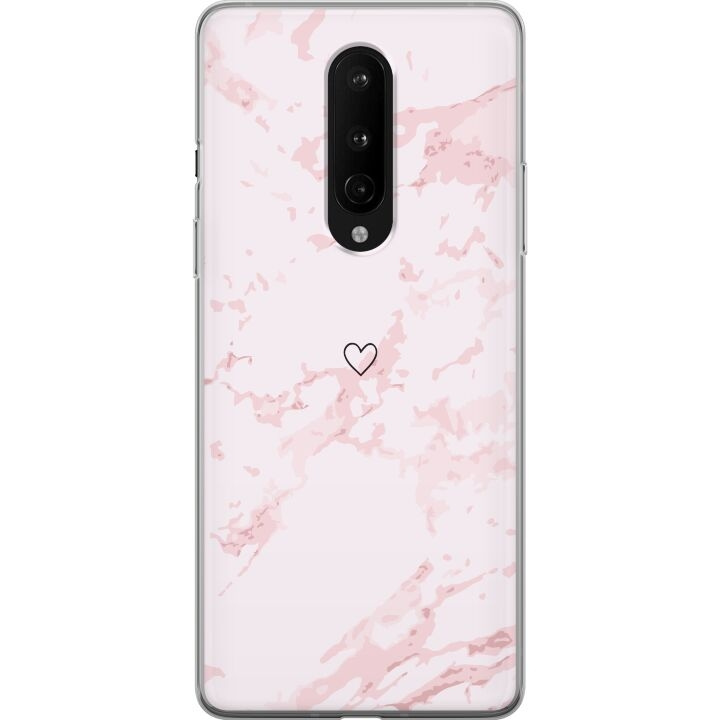 Mobildeksel til OnePlus 8 med Rosa Hjerte motiv i gruppen SMARTTELEFON & NETTBRETT / Mobilbeskyttelse / OnePlus hos TP E-commerce Nordic AB (A56848)