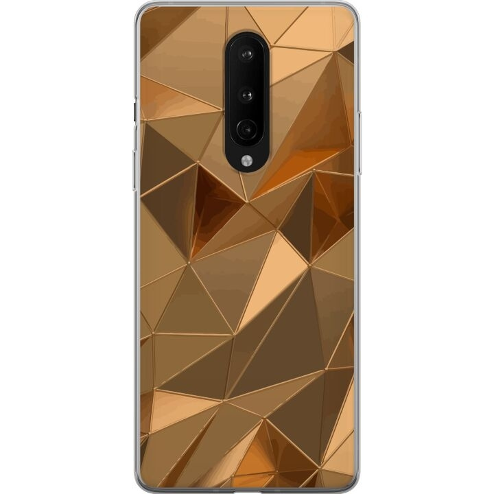 Mobildeksel til OnePlus 8 med 3D Gull motiv i gruppen SMARTTELEFON & NETTBRETT / Mobilbeskyttelse / OnePlus hos TP E-commerce Nordic AB (A56849)