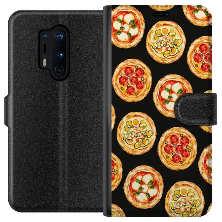 Lommeboketui til OnePlus 8 Pro med Pizza motiv i gruppen SMARTTELEFON & NETTBRETT / Mobilbeskyttelse / OnePlus hos TP E-commerce Nordic AB (A56865)