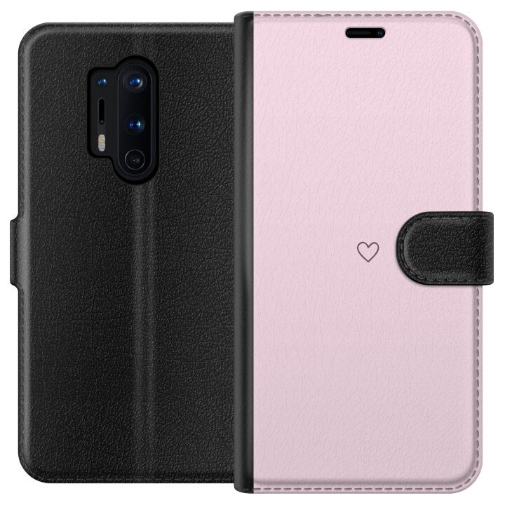 Lommeboketui til OnePlus 8 Pro med Hjerte motiv i gruppen SMARTTELEFON & NETTBRETT / Mobilbeskyttelse / OnePlus hos TP E-commerce Nordic AB (A56871)