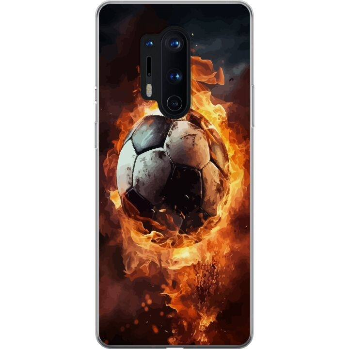 Mobildeksel til OnePlus 8 Pro med Fotball motiv i gruppen SMARTTELEFON & NETTBRETT / Mobilbeskyttelse / OnePlus hos TP E-commerce Nordic AB (A56900)