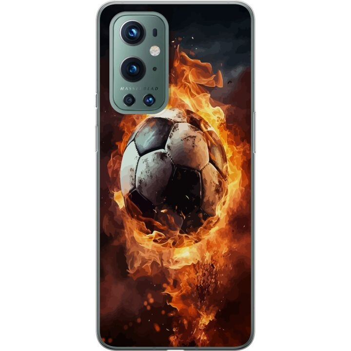 Mobildeksel til OnePlus 9 Pro med Fotball motiv i gruppen SMARTTELEFON & NETTBRETT / Mobilbeskyttelse / OnePlus hos TP E-commerce Nordic AB (A57062)