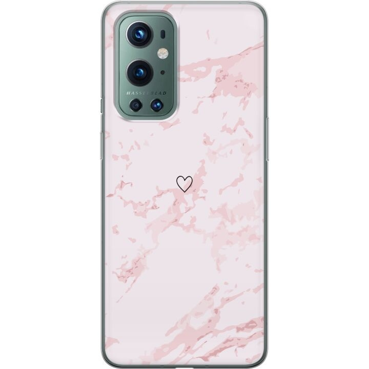 Mobildeksel til OnePlus 9 Pro med Rosa Hjerte motiv i gruppen SMARTTELEFON & NETTBRETT / Mobilbeskyttelse / OnePlus hos TP E-commerce Nordic AB (A57064)