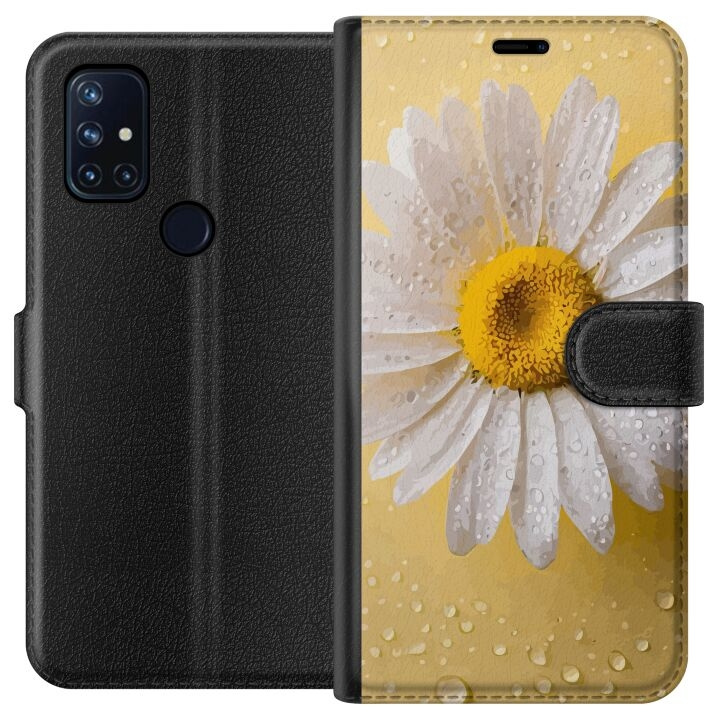 Lommeboketui til OnePlus Nord N10 5G med Porselensblomst motiv i gruppen SMARTTELEFON & NETTBRETT / Mobilbeskyttelse / OnePlus hos TP E-commerce Nordic AB (A57203)