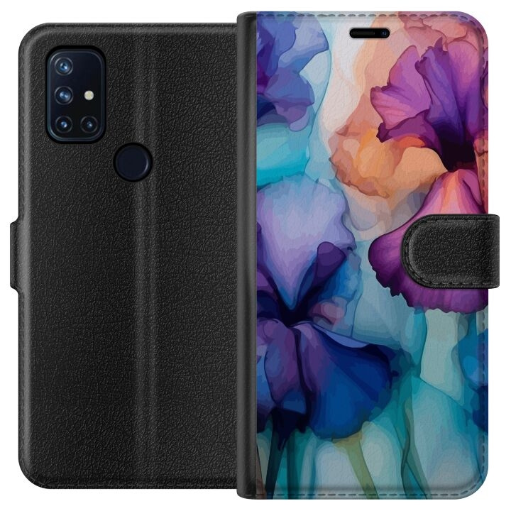 Lommeboketui til OnePlus Nord N10 5G med Magiske blomster motiv i gruppen SMARTTELEFON & NETTBRETT / Mobilbeskyttelse / OnePlus hos TP E-commerce Nordic AB (A57206)