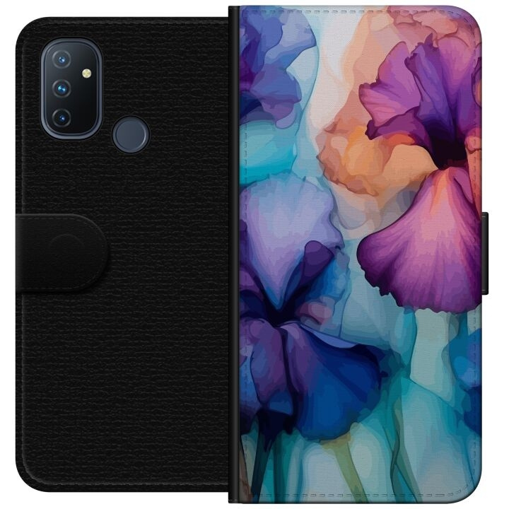 Lommeboketui til OnePlus Nord N100 med Magiske blomster motiv i gruppen SMARTTELEFON & NETTBRETT / Mobilbeskyttelse / OnePlus hos TP E-commerce Nordic AB (A57260)