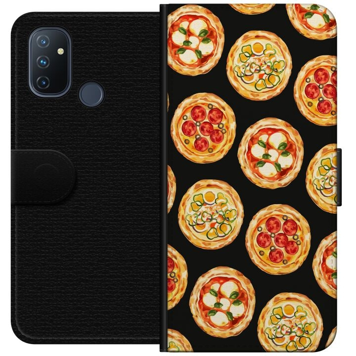 Lommeboketui til OnePlus Nord N100 med Pizza motiv i gruppen SMARTTELEFON & NETTBRETT / Mobilbeskyttelse / OnePlus hos TP E-commerce Nordic AB (A57270)