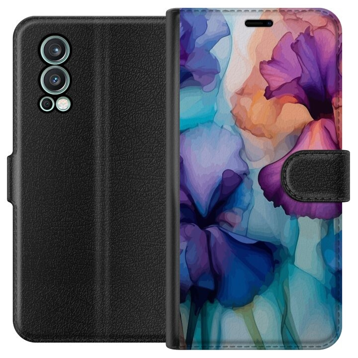 Lommeboketui til OnePlus Nord 2 5G med Magiske blomster motiv i gruppen SMARTTELEFON & NETTBRETT / Mobilbeskyttelse / OnePlus hos TP E-commerce Nordic AB (A57314)