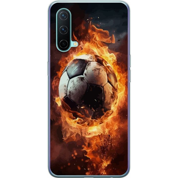 Mobildeksel til OnePlus Nord CE 5G med Fotball motiv i gruppen SMARTTELEFON & NETTBRETT / Mobilbeskyttelse / OnePlus hos TP E-commerce Nordic AB (A57602)