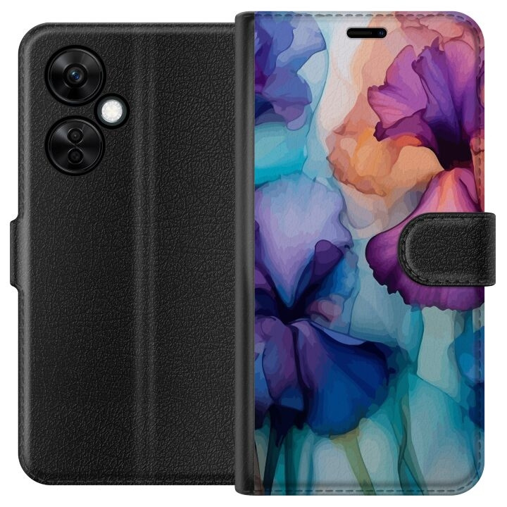 Lommeboketui til OnePlus Nord CE3 med Magiske blomster motiv i gruppen SMARTTELEFON & NETTBRETT / Mobilbeskyttelse / OnePlus hos TP E-commerce Nordic AB (A57665)