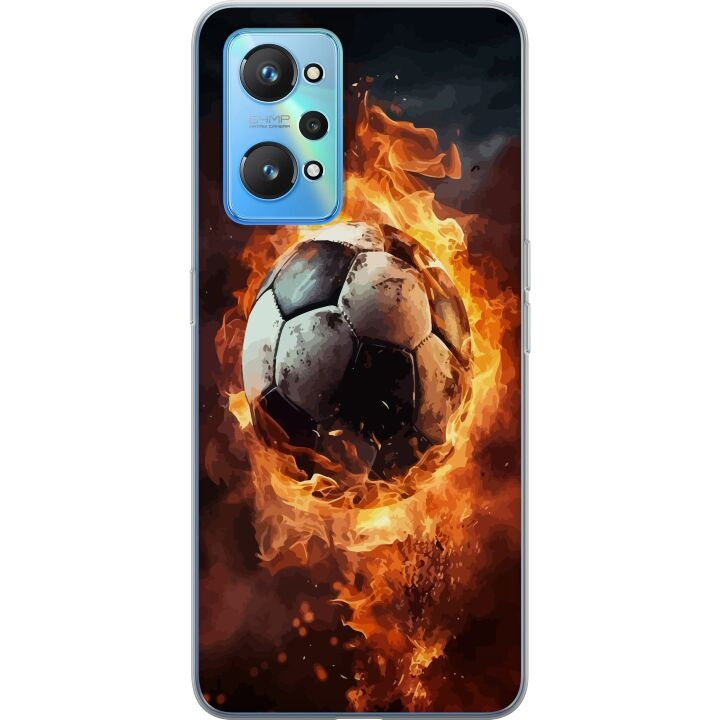 Mobildeksel til Realme GT Neo2 med Fotball motiv i gruppen SMARTTELEFON & NETTBRETT / Mobilbeskyttelse / Realme hos TP E-commerce Nordic AB (A58088)