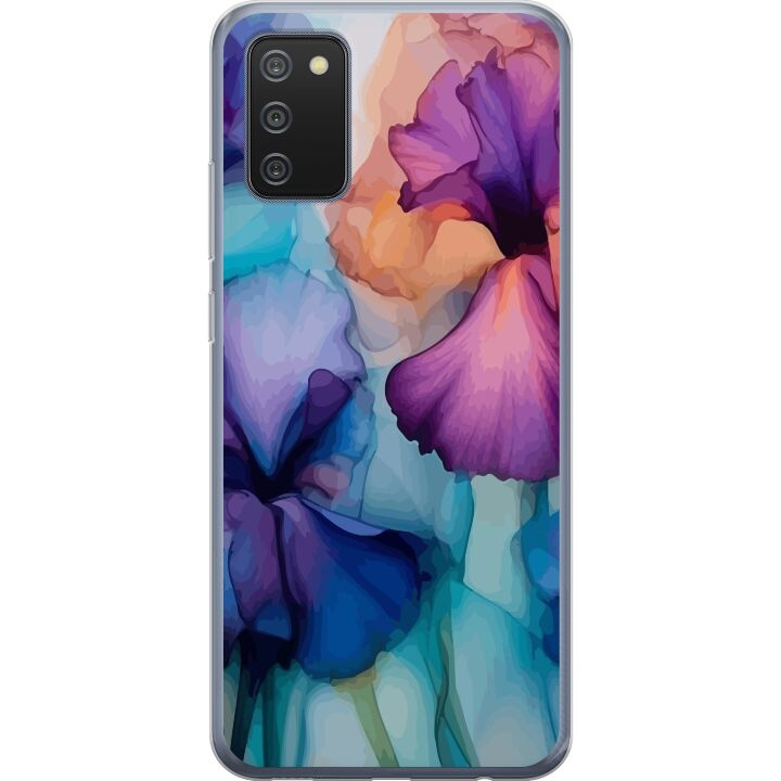 Mobildeksel til Samsung Galaxy A02s med Magiske blomster motiv i gruppen SMARTTELEFON & NETTBRETT / Mobilbeskyttelse / Samsung hos TP E-commerce Nordic AB (A58178)