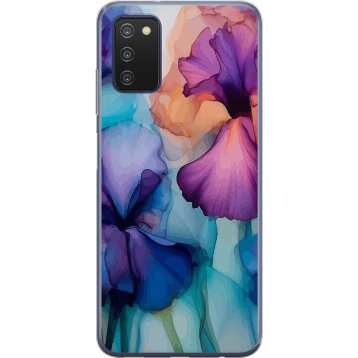 Mobildeksel til Samsung Galaxy A03s med Magiske blomster motiv i gruppen SMARTTELEFON & NETTBRETT / Mobilbeskyttelse / Samsung hos TP E-commerce Nordic AB (A58286)