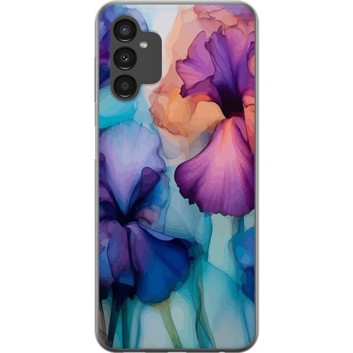 Mobildeksel til Samsung Galaxy A04s med Magiske blomster motiv i gruppen SMARTTELEFON & NETTBRETT / Mobilbeskyttelse / Samsung hos TP E-commerce Nordic AB (A58340)