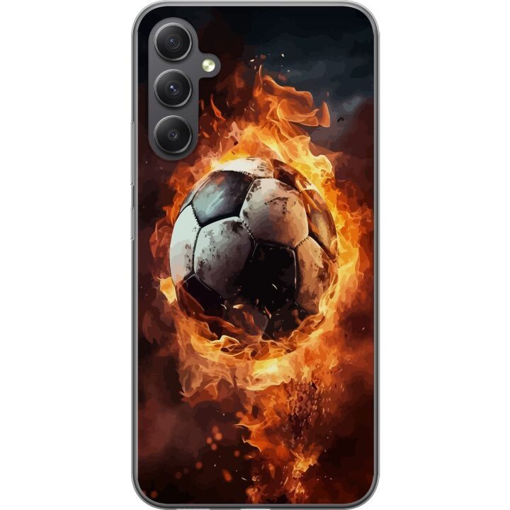 Mobildeksel til Samsung Galaxy A05s med Fotball motiv i gruppen SMARTTELEFON & NETTBRETT / Mobilbeskyttelse / Samsung hos TP E-commerce Nordic AB (A58466)