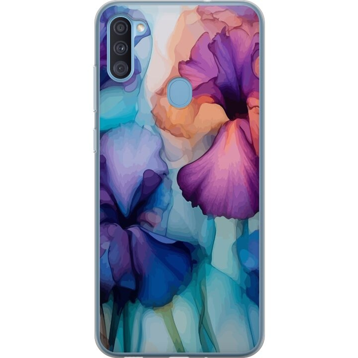 Mobildeksel til Samsung Galaxy A11 med Magiske blomster motiv i gruppen SMARTTELEFON & NETTBRETT / Mobilbeskyttelse / Samsung hos TP E-commerce Nordic AB (A58556)